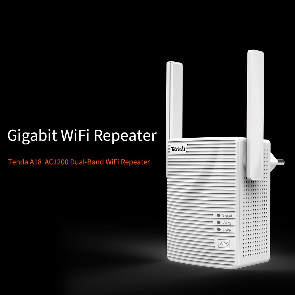 Tenda A18 Boost AC1200 Draadloze Wifi Repeater, Universal Wireless Range Extender, Verbeteren Ap Ontvangst Lancering, Hoge Compatibel