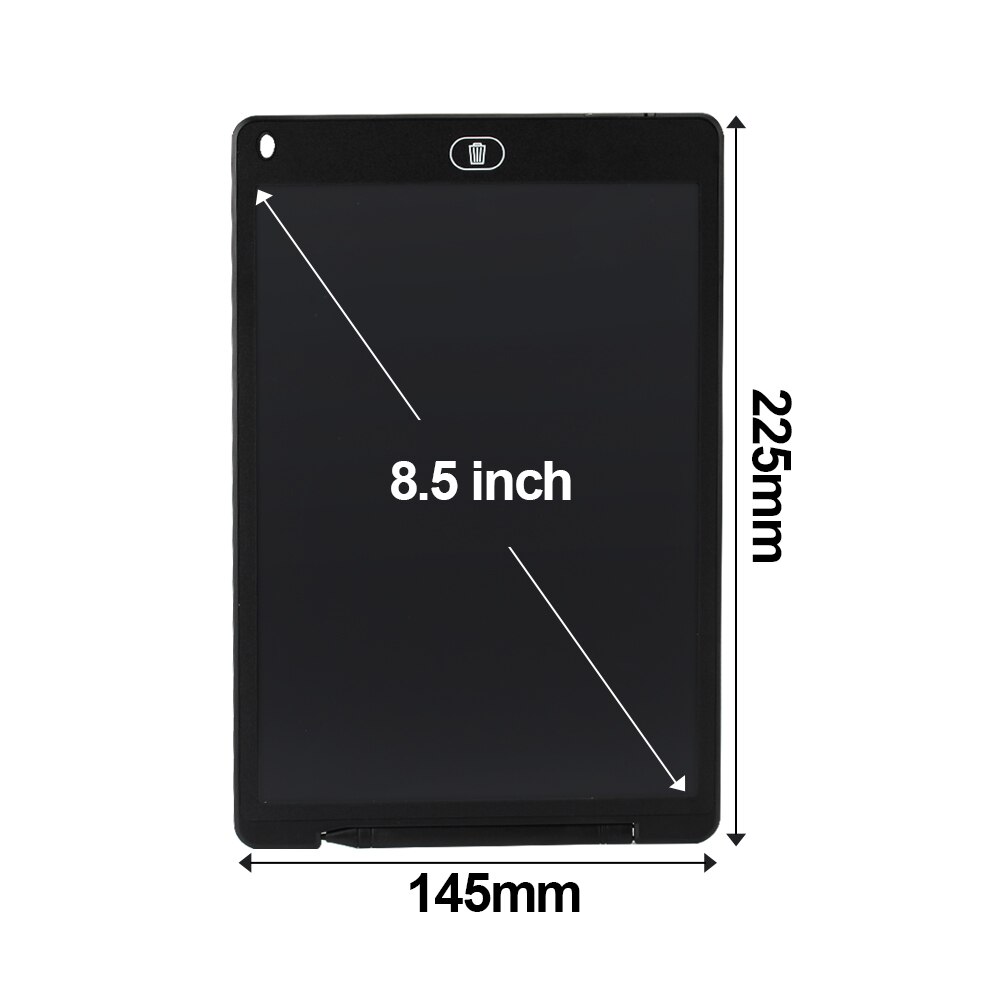 Graphic Tablet Drawing Tablet 8.5 12 Inch lcd Writing Tablet LED Light Drawing Pad Digital Board Electronic Smart Notebook: 8.5 inch Black