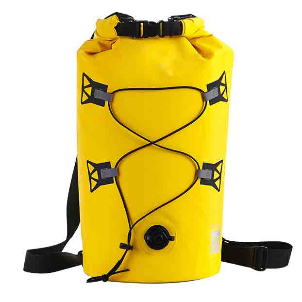 35L Dry Bag Backpack For Rafting Kayaking Waterproof Bag Swimming Fishing Floating Boating Pouch Sack Backpack Upstream Dry Bag: Yellow