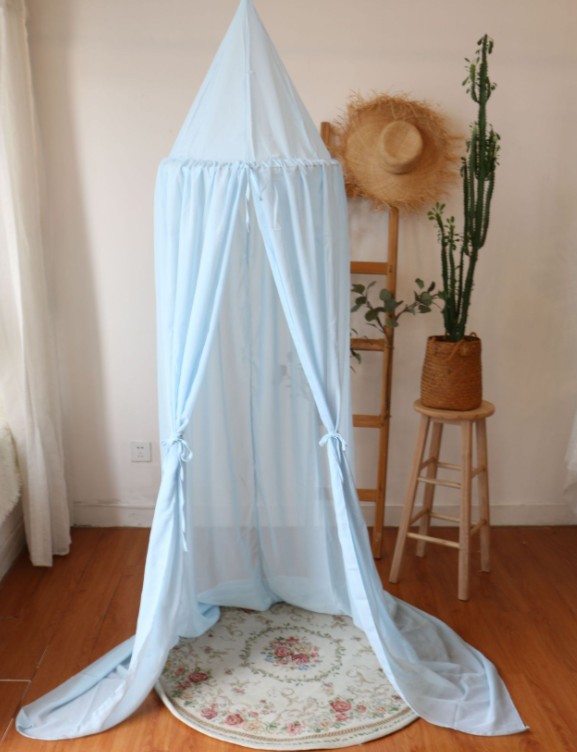 Zanzariera a baldacchino per bambini tenda biancheria da letto culla rete rosa ragazze cupola gioco casa scena oggetti di scena tenda arredamento camera dei bambini