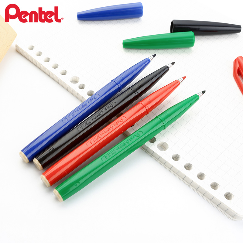 Pentel filt tip tecken pen fineliner fiber tip art markör  s520 stick porös fin punkt hand bokstäver ritning och skrivning 1pc