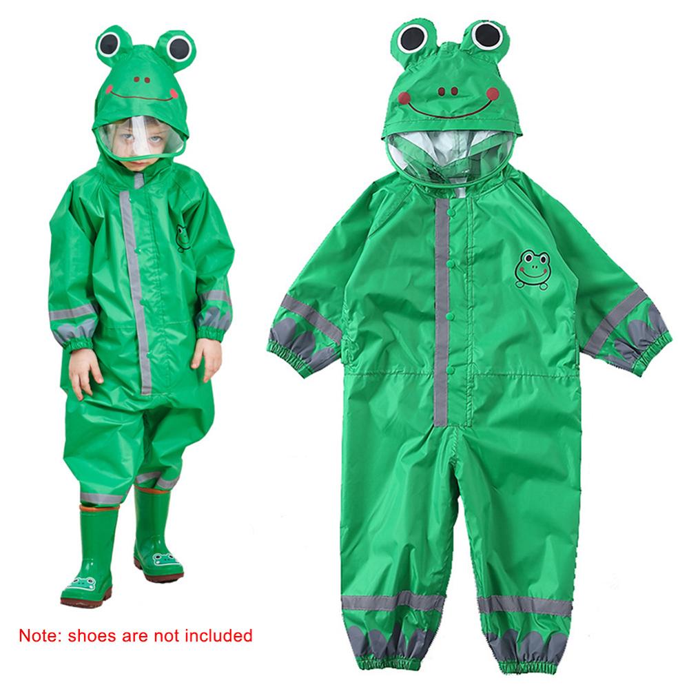 Crianças calças de chuva à prova dwaterproof água novo 2020 macacão à prova d3-água 3-8yrs bebê meninos meninas macacão moda crianças capa chuva: green