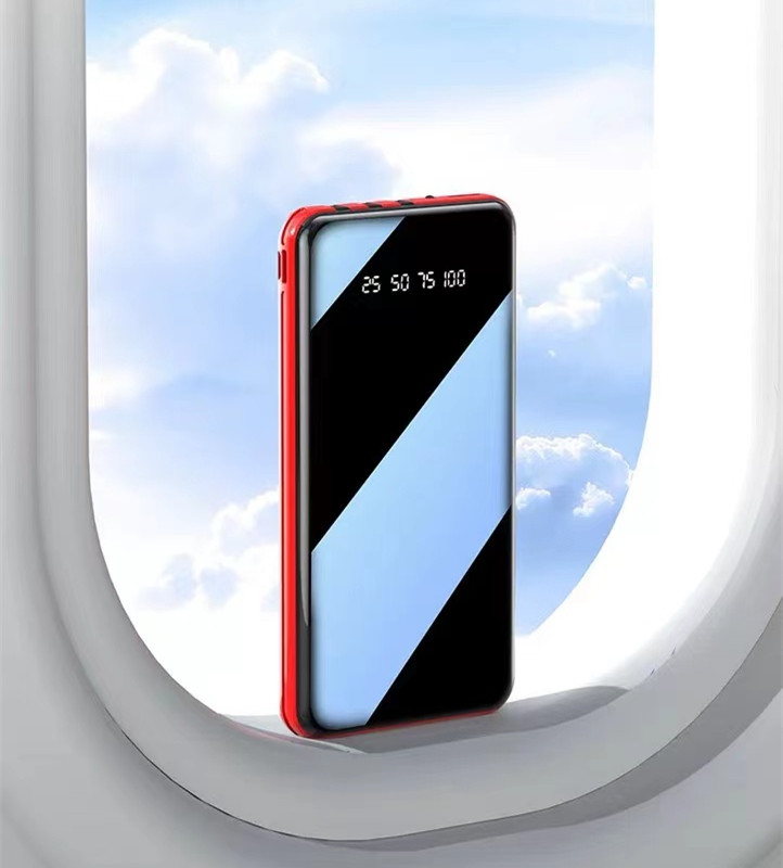 Mobile powerbank 50000 mah, vollbild , 3 usb-anschlüsse, tragbar, für notfälle im freien, schnellladefunktion, externer akku für samsung, xiaomi und iphone