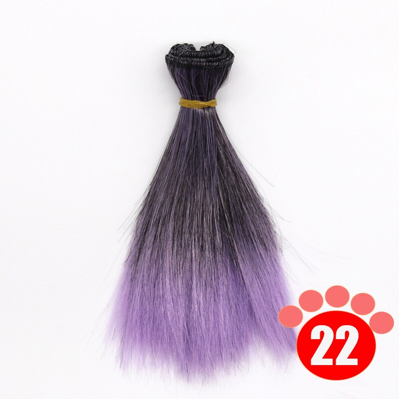 Msiredoll bjd wig Accessories 1piece 15*100CM or 25*100CM doll hair for 1/3 1/4 1/6 straight hair bjd wig diy: colour 022 / 15