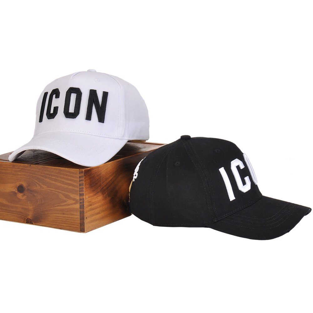 DSQICOND2 Brand Summer style ICON Letter Cotton Mens Baseball Cap Women Snapback Hat DSQ2 Hat Dad Hat Cotton Bone Trucker Cap