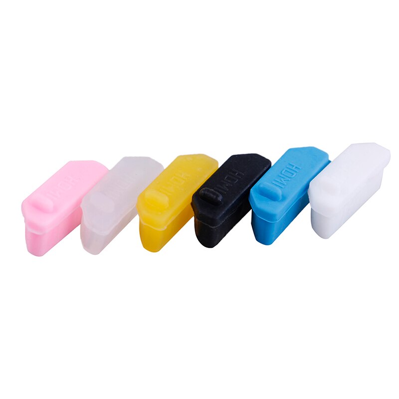10 Stks/pak Silicone Anti Dust Plug Stopper Universele Stofdicht Usb-poort Hdmi Interface Cover Voor Laptop Pc