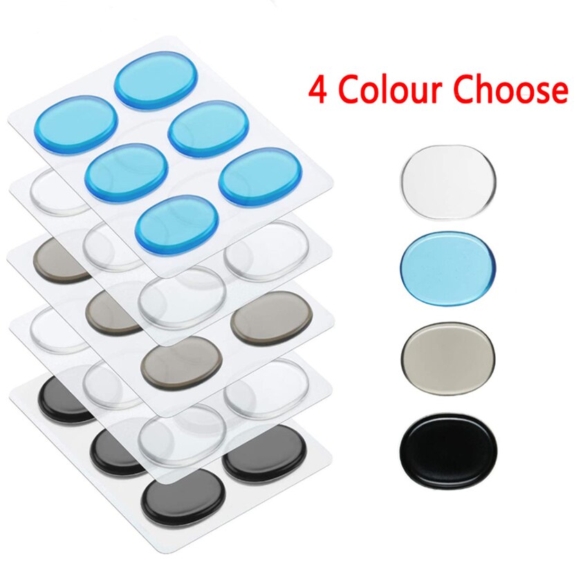 6pcs/set Drum Mute Pads Drum Damper Silicone Pads Drum Mute Shock Absorbing Pad Transparent Percussion Instrument Accessories