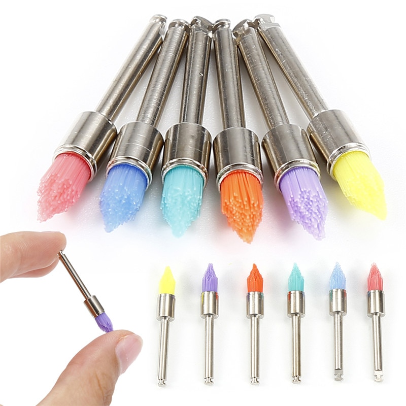 100Stck/Kasten Zahn Zähne Polnischen pinsel Kleine Flache Polieren Polierer Prophy Pinsel Zahnarzt Produkte Zahn Bleichen Werkzeuge