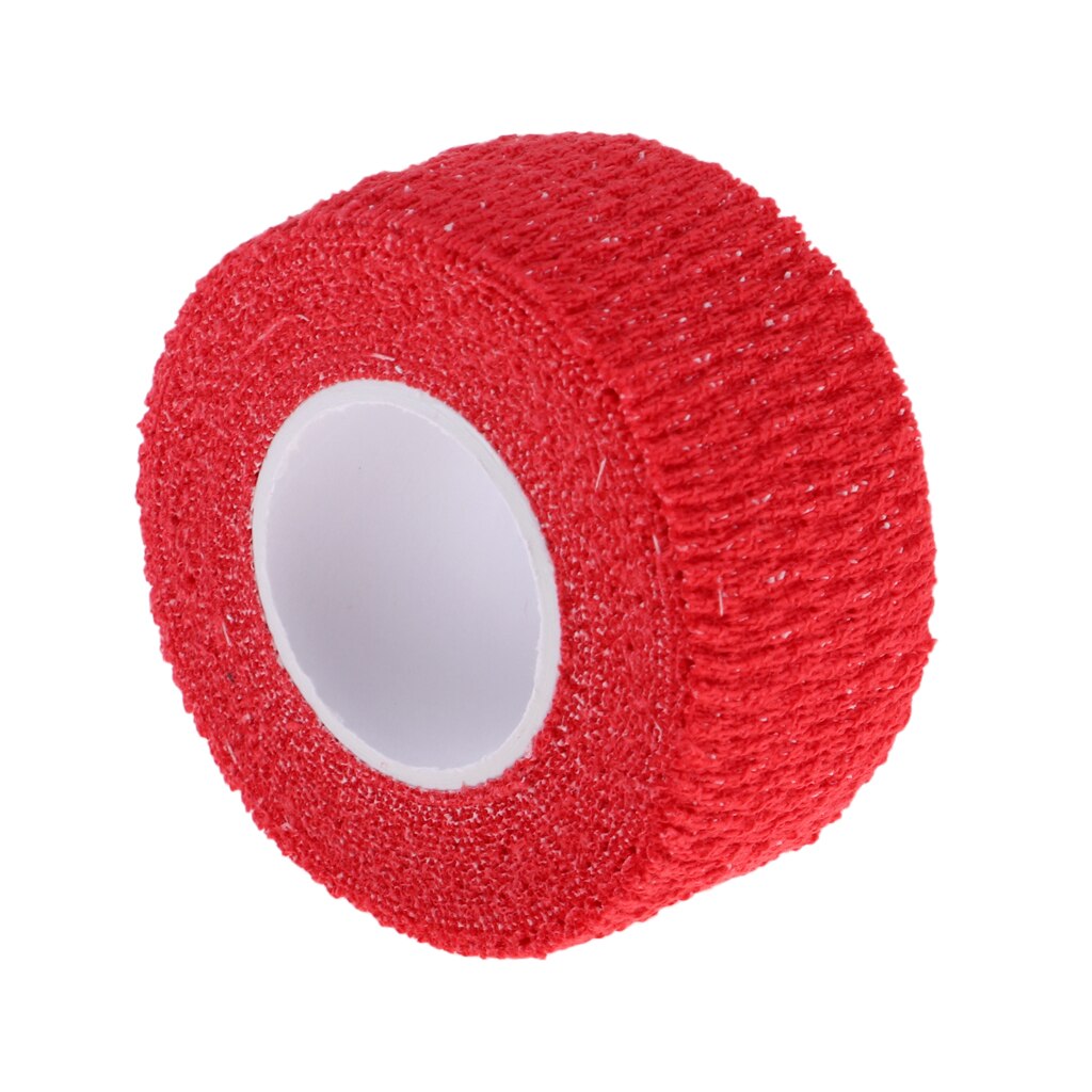 5 meter 24mm bomull golf sport golfspiller finger vikle grep tape beskyttelsesbånd - velg farger hockeykøller baseball balltre: Rød