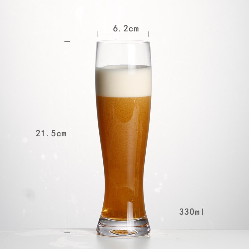 2- pack transparent glas hantverk vete öl kopp midja juice juice öl kopp restaurang vatten bar hercules kopp 600009