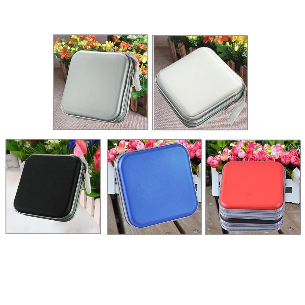 Portable 40pcs Capacity Disc CD DVD Wallet Storage Organizer Case Holder Holder Album Box Case Carry Pouch Bag Holder