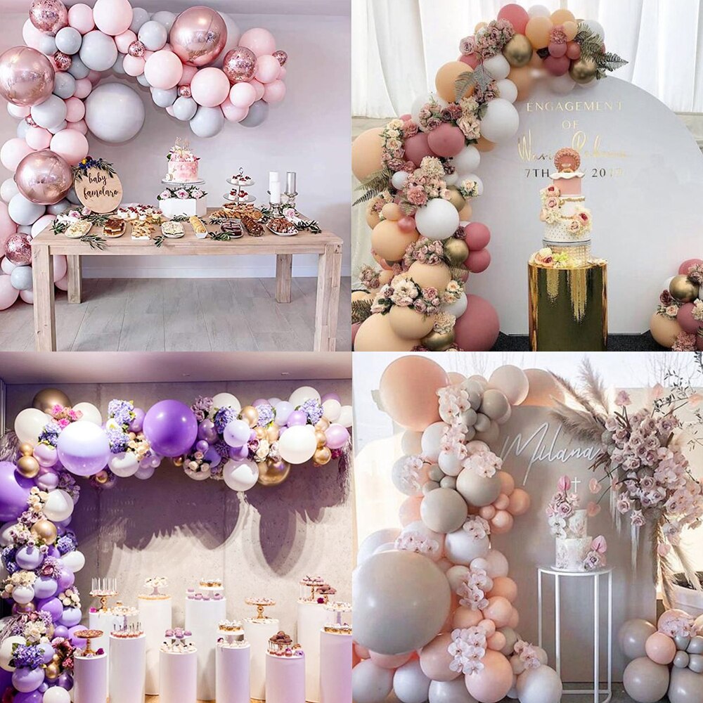 Royal Blue Garland Arch Balloon Kit Confetti Latex Balloons Baby Shower Wedding Birthday Party Anniversary Party Decor Globos