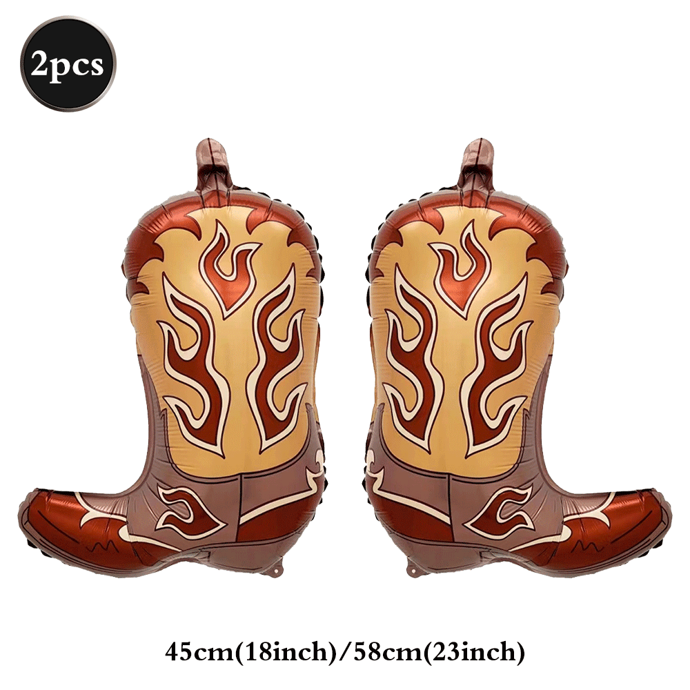 Cowboy Party Decorations Tableware Tablecloth Banner Cowboy Hat Boot Horse Balloons Wild West Cowboy Birthday Rodeo Party Favors: VIOLET/紫罗兰