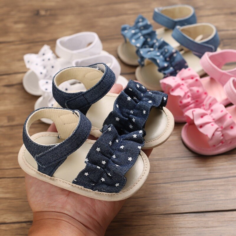 Bobora Baby Zomer Kleding Kids Baby Baby Girl Schoenen Plaid Gestreepte Bloemen Party Prinses Strand Schoenen