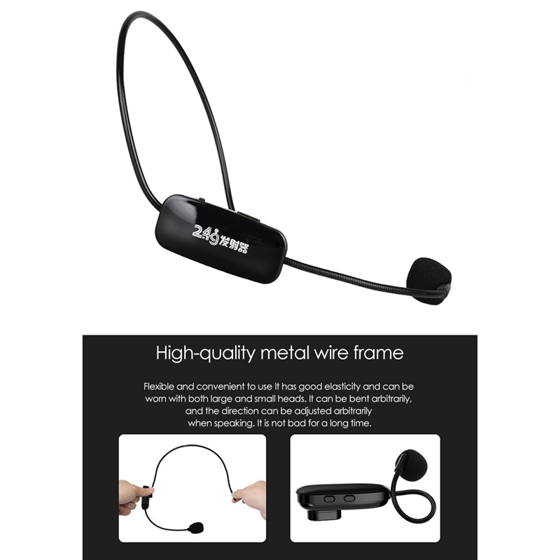 Headset-mikrofon ,2.4g drahtlose mikrofone, headset und handmikrofon mit sprachverstärker für lehrer, redner, trainer