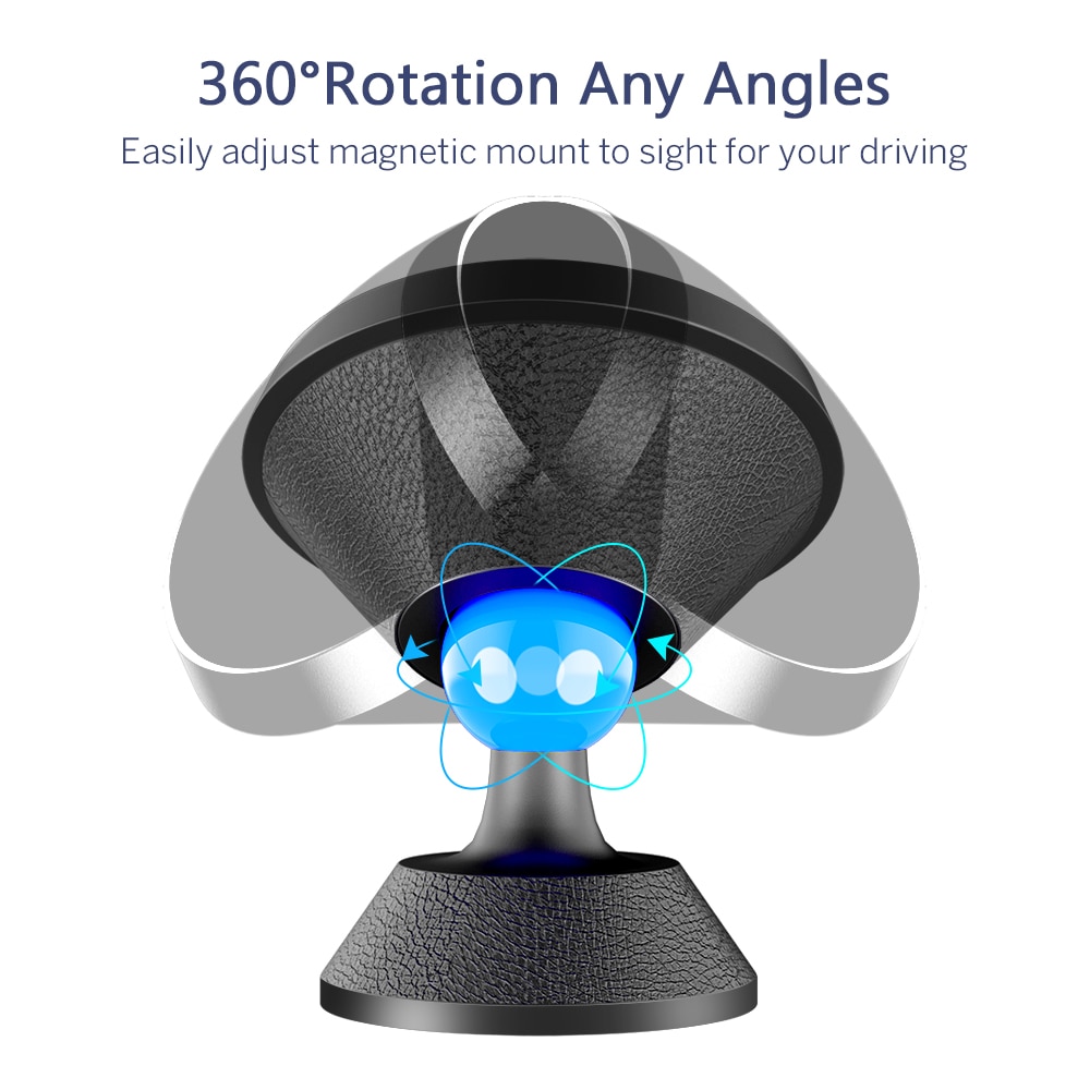 Car Phone Holder Magnetic Universal Magnet Phone Mount for iPhone X Xs Max Samsung in Car Mobile Cell Phone Holder Stand