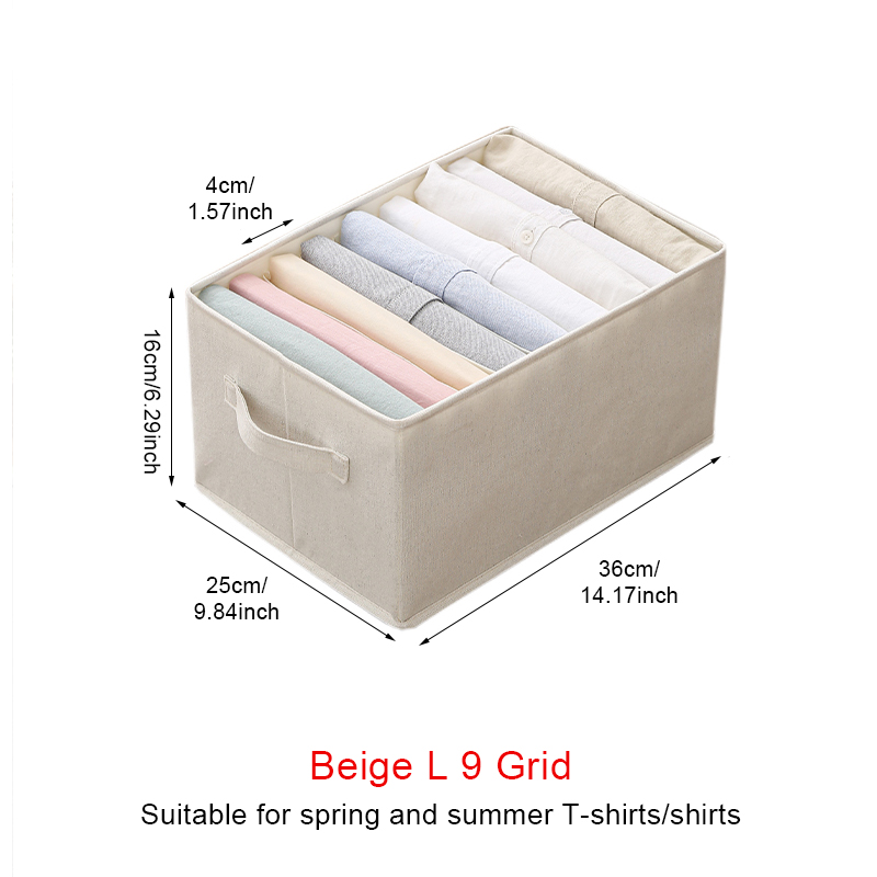 Faltbare Jeans Pullover Lagerung Closet Organizer Kleidung Boxen Studentenwohnheim Kleiderschrank T-shirt Hosen Kleidung Trennung Box