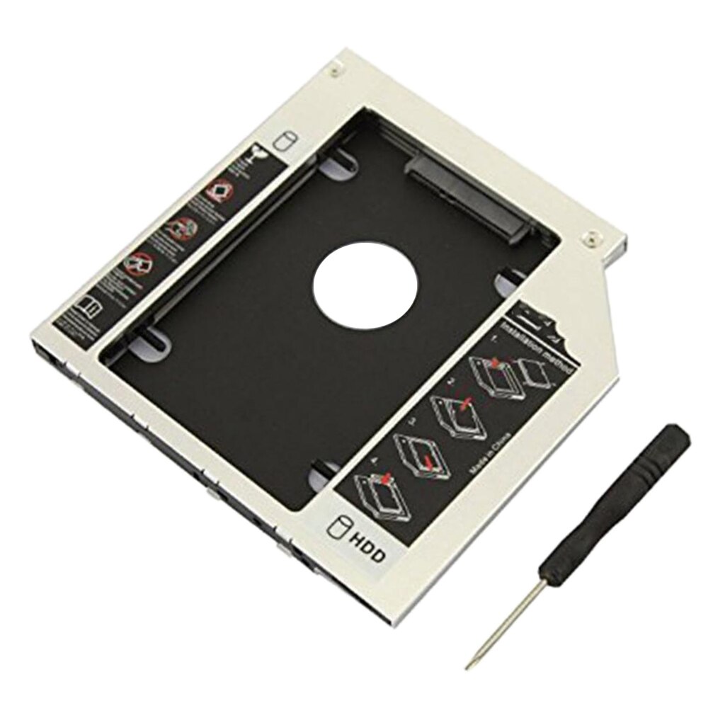 External 2.5inch SATA 2nd Hard Drive Disk Tray Caddy Adapter Enclosure Case