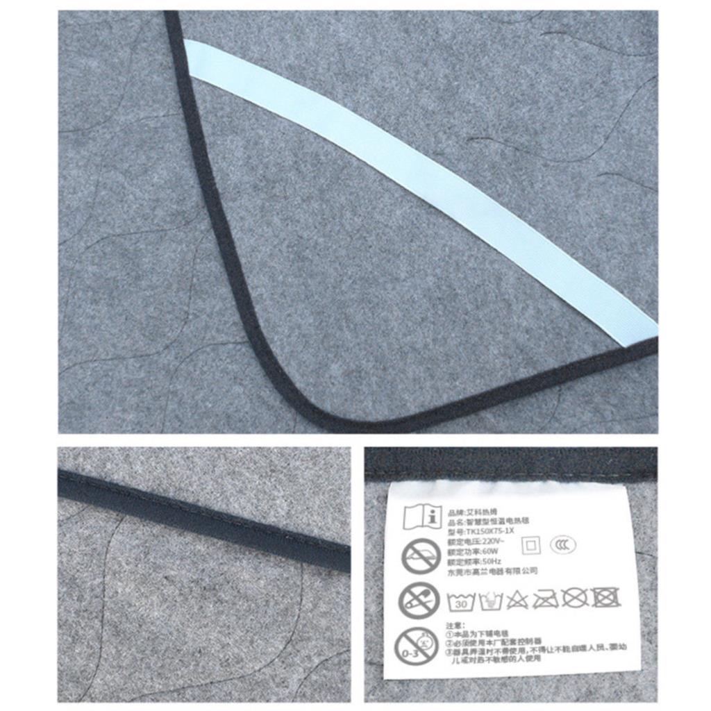 Vinter elektrisk teppe varm varmematte pute kaste over under sengen madrass ikke-vevd teppe justerbar 3 farger 150*75cm