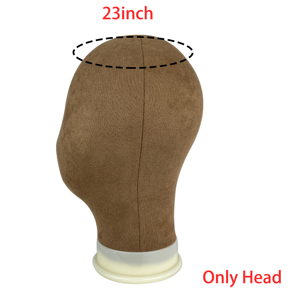 Nowa głowa manekina Stojak na perukę Płócienna głowa z regulowaną głowicą manekina Statyw robić wyświetlania peruk z czapkami na peruki T szpilki: niebieski