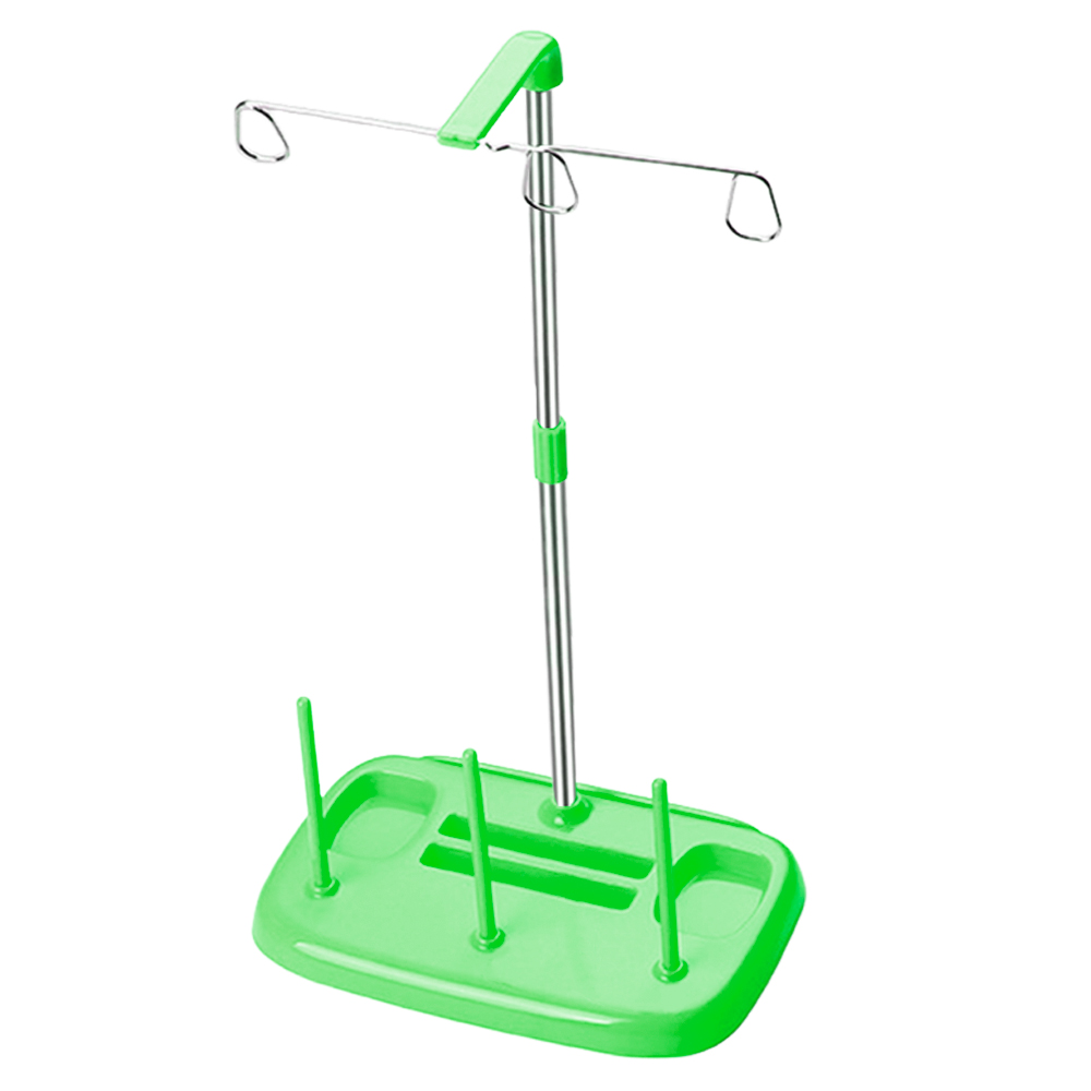 3 Spool Thread Holder Stand Light Weight Embroidery Machine Wire Rack For Domestic Sewing And Embroidery Machine Accessories: light green