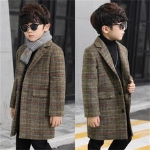 2018 moda treliça de alta qualidade crianças casaco lã para meninos quente outono inverno moda botões roupas dos miúdos
