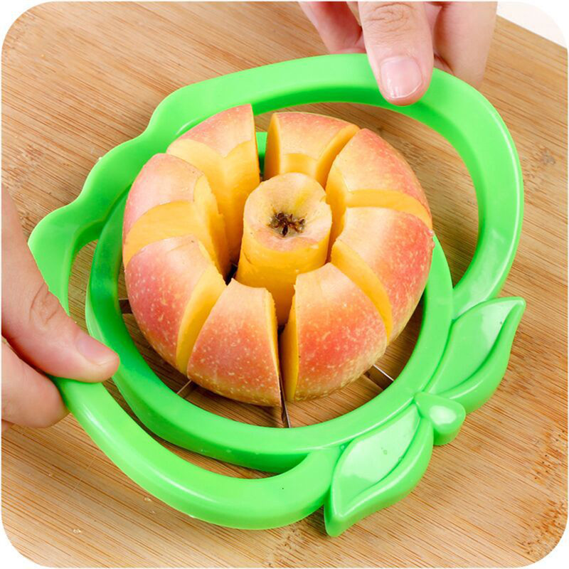 Apple Vorm Rvs Blade Apple Slicer Peer Fruit Divider Gereedschap Apple Peeler Slicer Groente Cutter Keuken Tool