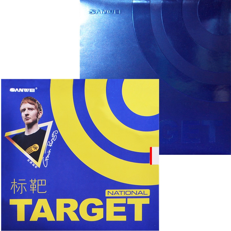 SANWEI Target National / Pro With Blue Sponge Table Tennis Rubber Pimples In Ping Pong Rubber 1.8mm 2.1mm MAX