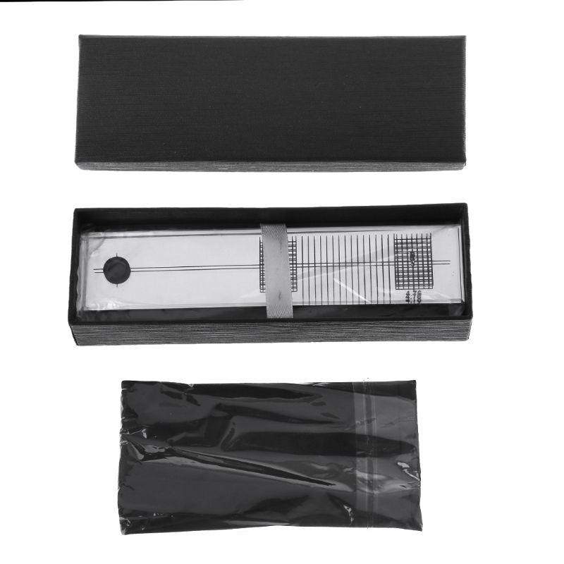 Turntable Phono Phonograph Cartridge Adjustment Ruler Calibration Gauge LP Stylus Alignment Protractor Tool Mirror Azimuth