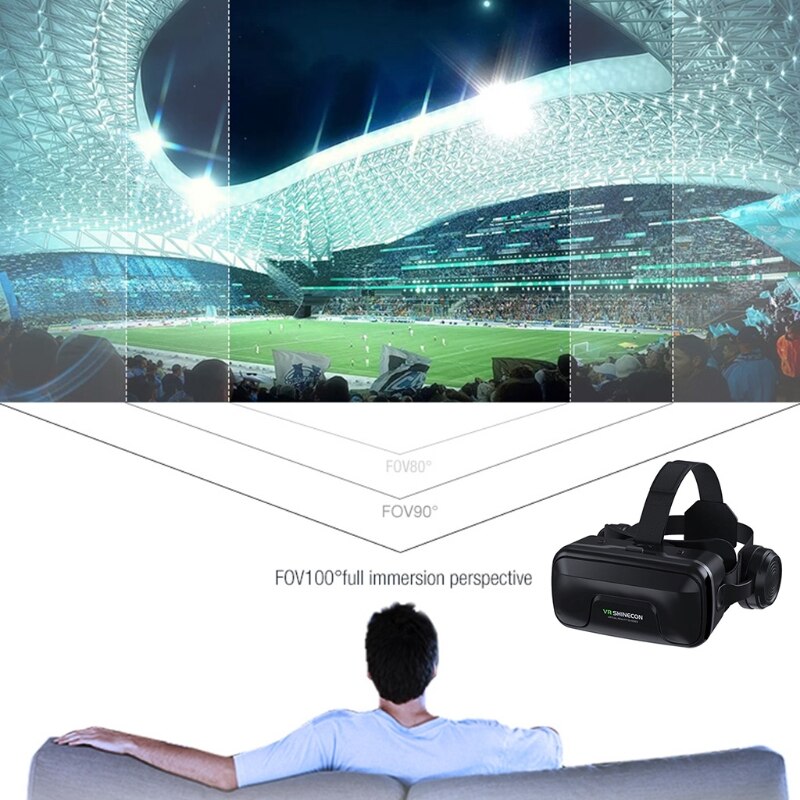 Casco VR Panorama occhiali 3D cuffie per realtà virtuale per Smartphone Smart Phone occhiali videogioco tramite binocolo