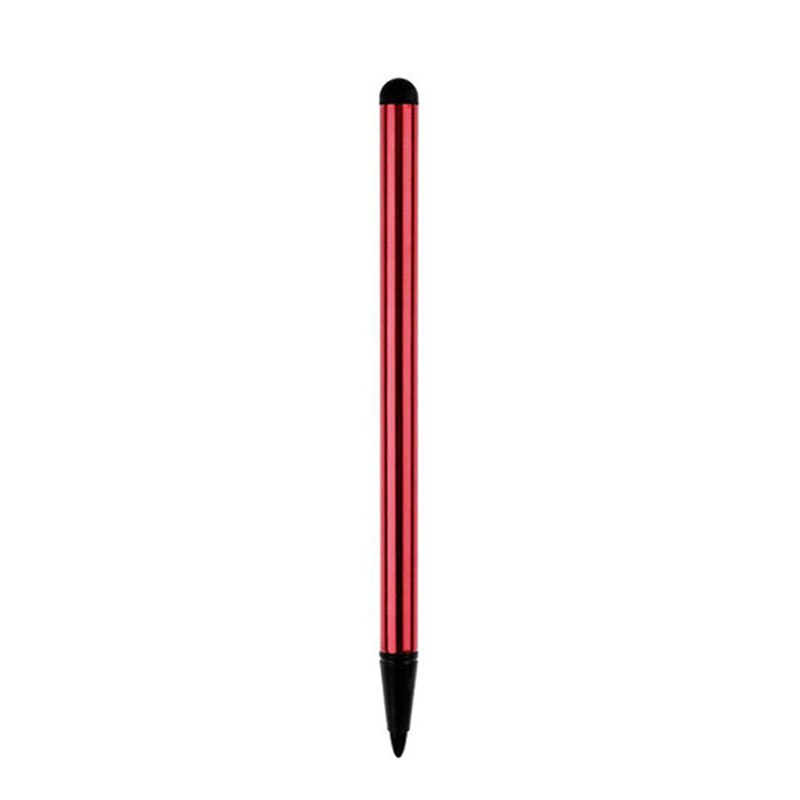 2 in 1 Capacitive Resistive Pen Lightweight Navigation Mobile Phone Pen For Tablet iPad Cell Phone PC Capacitive Touch Pencil: Red