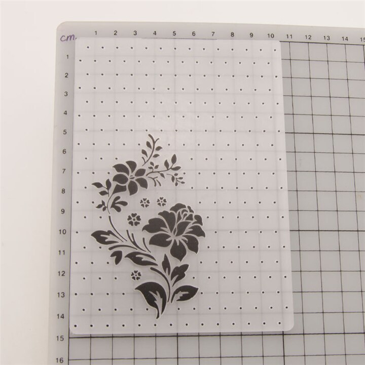1 pcs Embossing Folders DIY making Paper Cards Craft Card stencil Scrapbook Template Plastic transparent Stamps Wedding Decor: Pure White