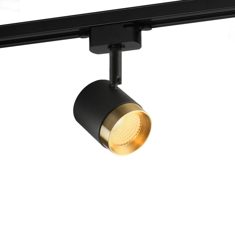 Aisilan Luxury Led Track Spotlight Aluminum Ceiling Black Track Lighting Spot Rail Adjustable Light Display(Track Unincluded)
