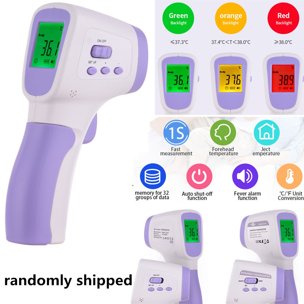 Digital Infrared Thermometer Non Contact Temperature Meter hygrometer Temperature Fever Digital Measuring Tools thermal sensor: MD929