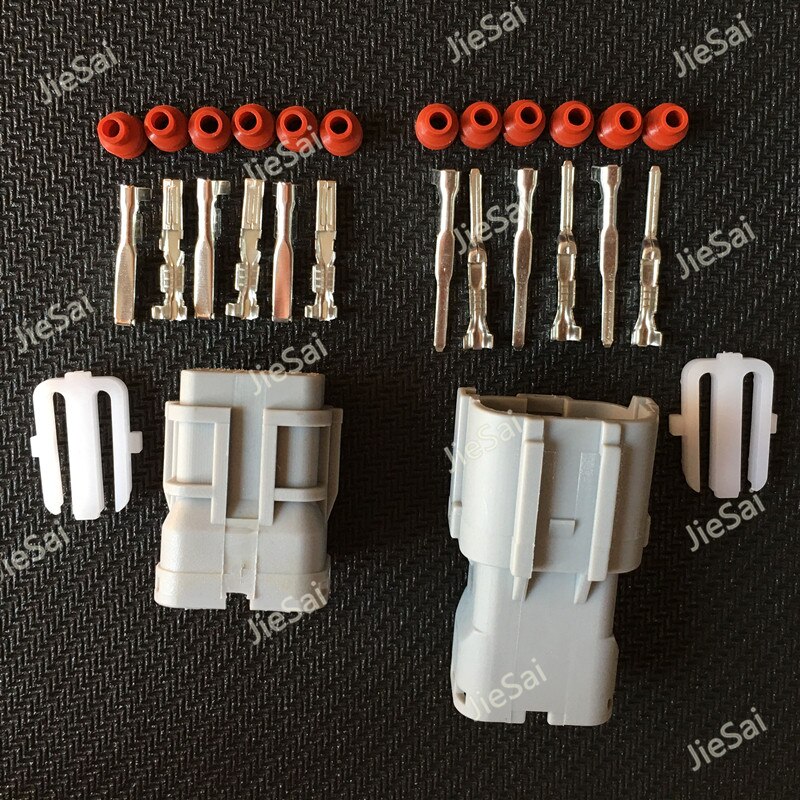 6 Pin Female Male Way Waterproof Electrical Wire Connector Plug Auto Connectors MG640337 MG610335