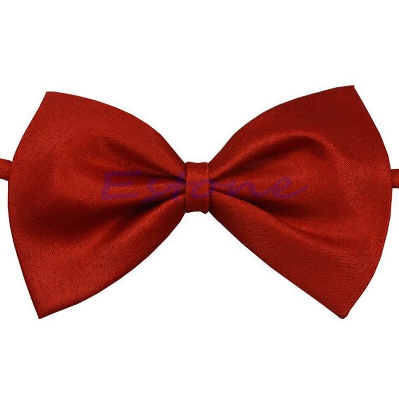 viel freundlicher Mädchen Jungen Kleinkinder Bowtie Vor Gebunden Hochzeit Fliege schlicht Krawatte: R