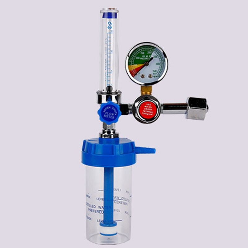 Oxygen Pressure Regulator G5/8" O2 Pressure Reducer Gauge Meter Flow Gauge Gas Regulator G5/8