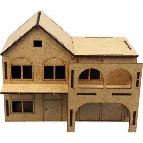 Südor Holz Holz Diy Modell Host Hause 187x126x146mm