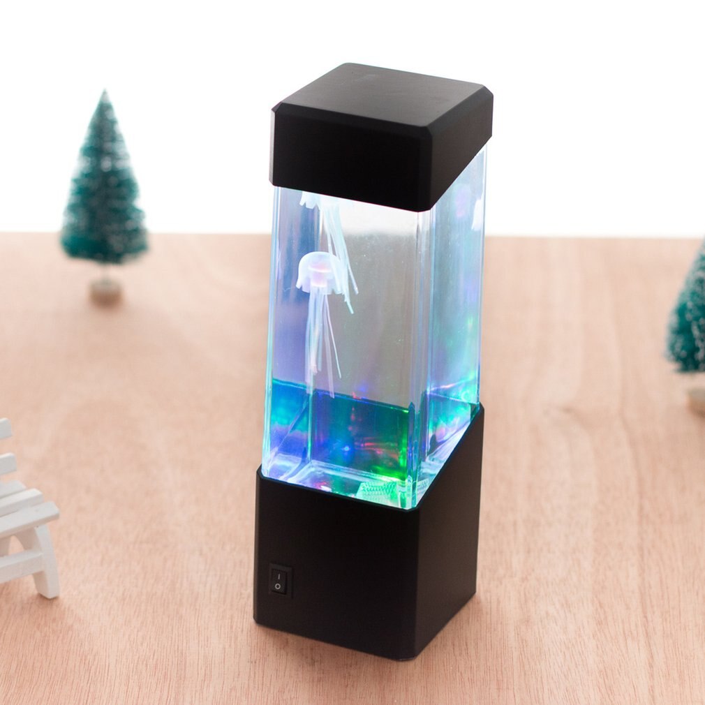 Méduse boule d'eau Aquarium réservoir LED lumières lampe Relax chevet lumière d'ambiance pour la décoration de la maison lampe magique