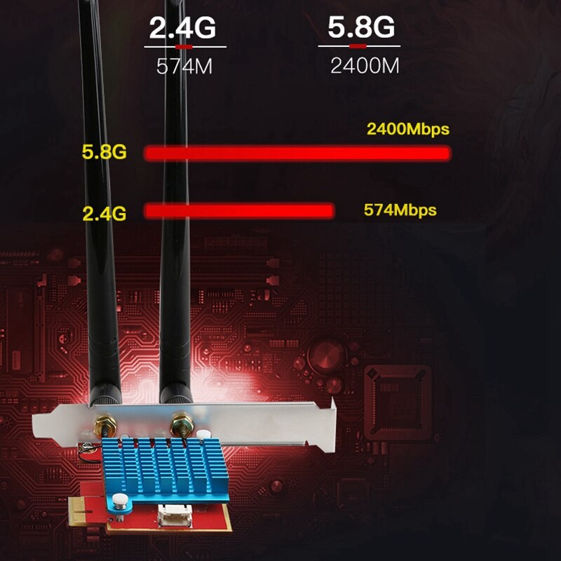 Pci Express Wifi Card Gigabit Voor AX200 Dual Band 2.4G/5Ghz Bluetooth 5.0 Draadloze Adapter