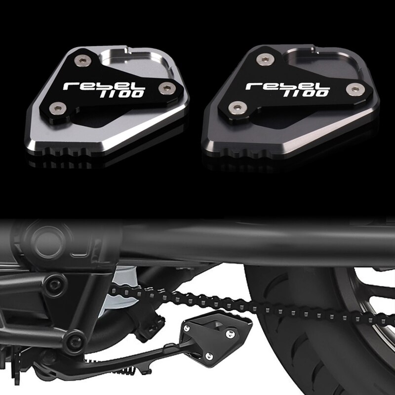 Voor REBEL CMX 1100 CM1100 CMX1100 -2025 Motorcycle CNC Aluminium Zijstandaard Pad Plaat Kickstand Vergroter Ondersteuning uitbreiding