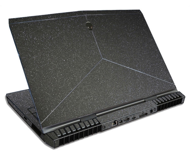 Kh laptop børstet glitter klistremerke skin cover protector for alienware 15 aw15 r 4 m15x r4 15.6 " utgivelse