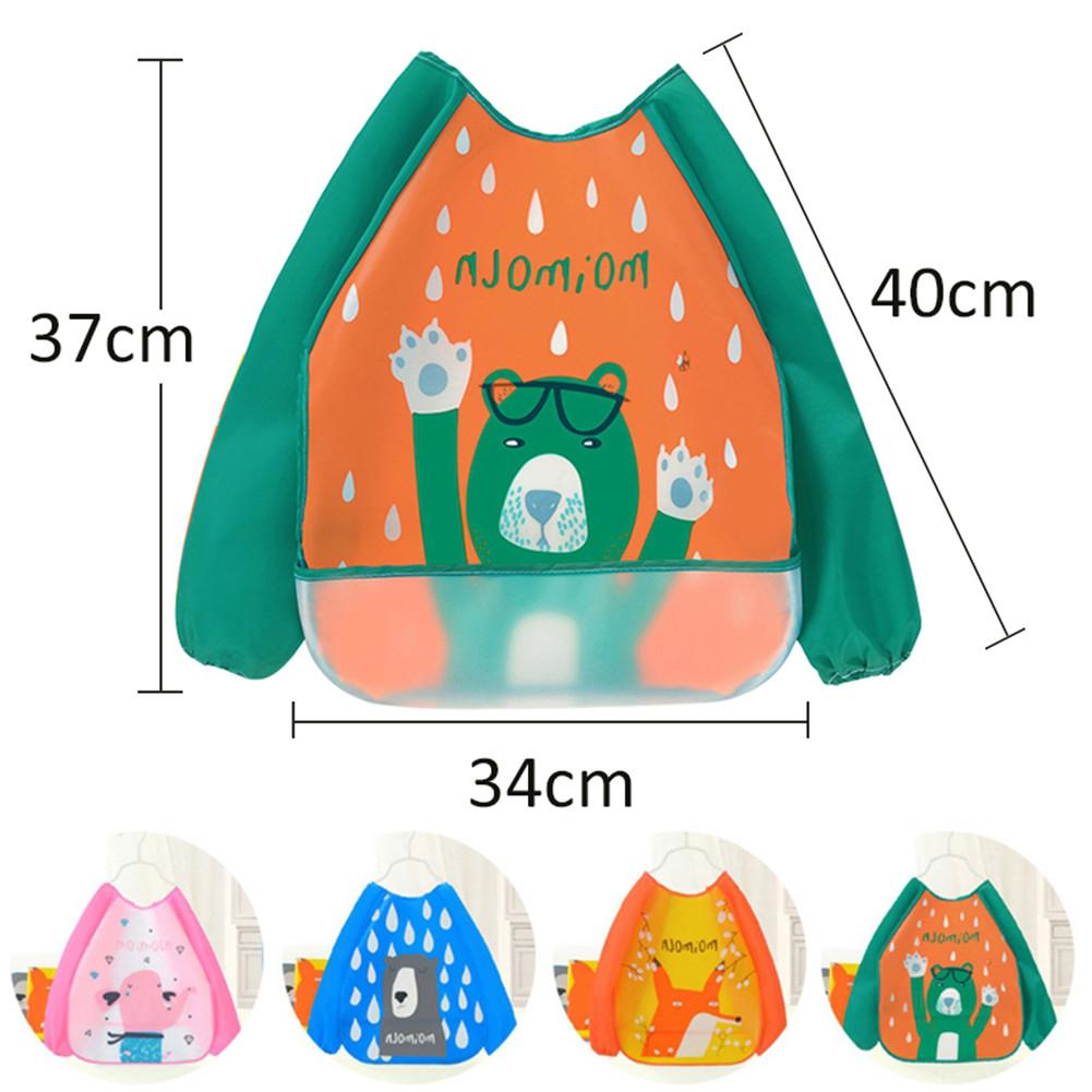 Baby Essen Bib Cartoon Wasserdicht Fleck Beständig Cape EVA Kinder Zeichnung Kittel speichel handtuch
