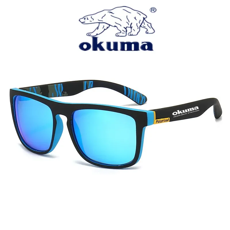 Okuma gepolariseerde zonnebril UV400 voor dames en heren, buitenjacht, vissen, fietsen, zonnebrillen optionele doos
