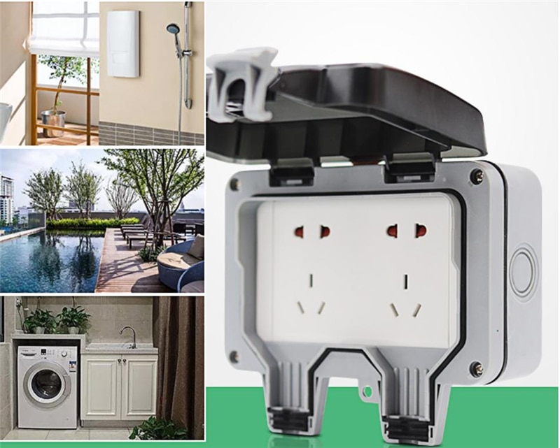 IP66 Waterproof Plastic Box Continuation Equipment Cable Switch Box Household Double Waterproof Junction Protector Boxes