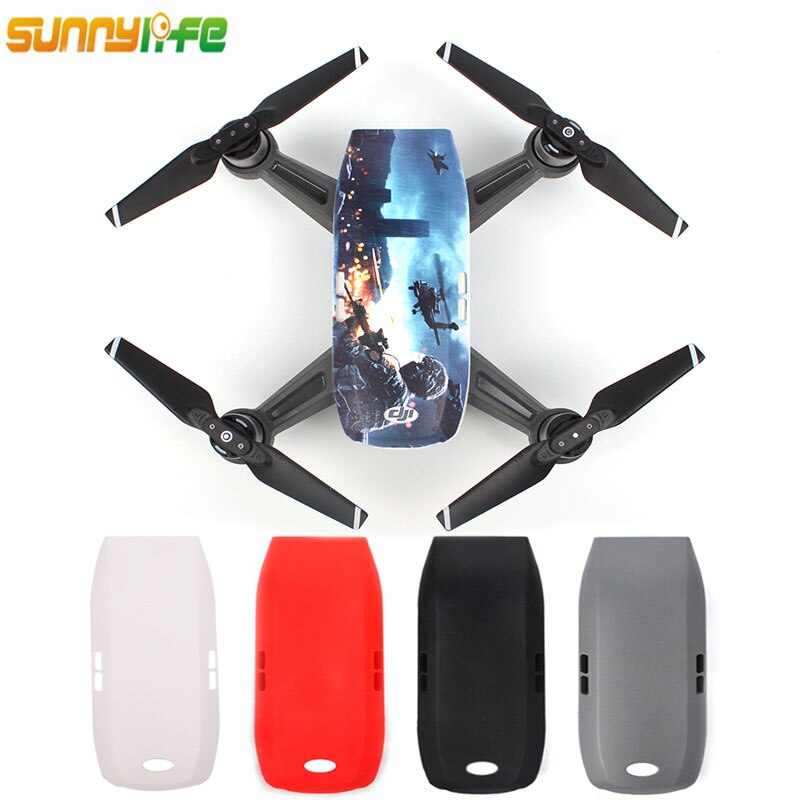 Coque imprimée de couleur pour DJI SPARK, 16 motifs, imperméable, anti-rayures, Camouflage, motif de Grain de carbone court