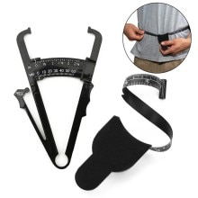 Health Care Skinfold Body Fat Caliper Body Fat Tester With Body Mass Tape With Measurement Chart Body Health Tool For Arm Calf