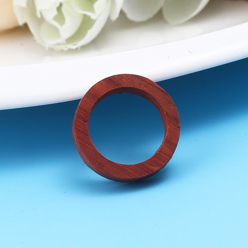 1 Pcs Sandelhout Open Terug Bezel Voor Hars Bruin Rood Ovale Walvis Vierkante Vissenstaart Hexagon Cone Kerst Halloween Verjaardag thuis