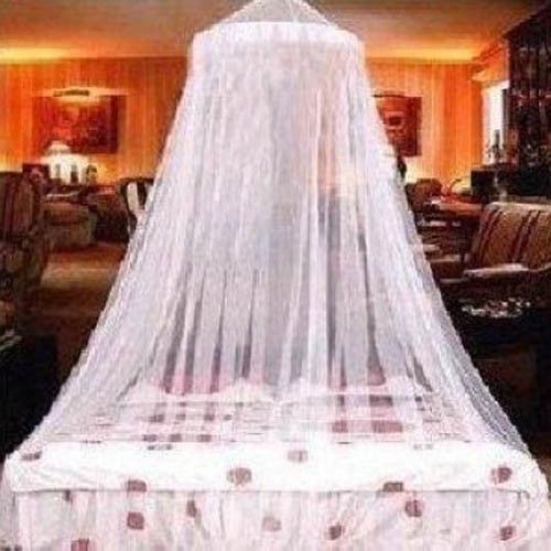 Mosquitera de cama doble para casa,: Blanco