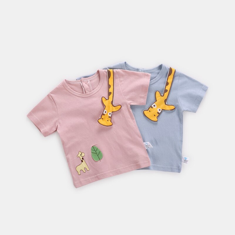 Ciciibear 0-5 Y Babykleertjes Zomer Schattige Baby Meisje Jongen Korte Mouw T-Shirts Animal Gedrukt Tops Tees Shirts casual Blouse